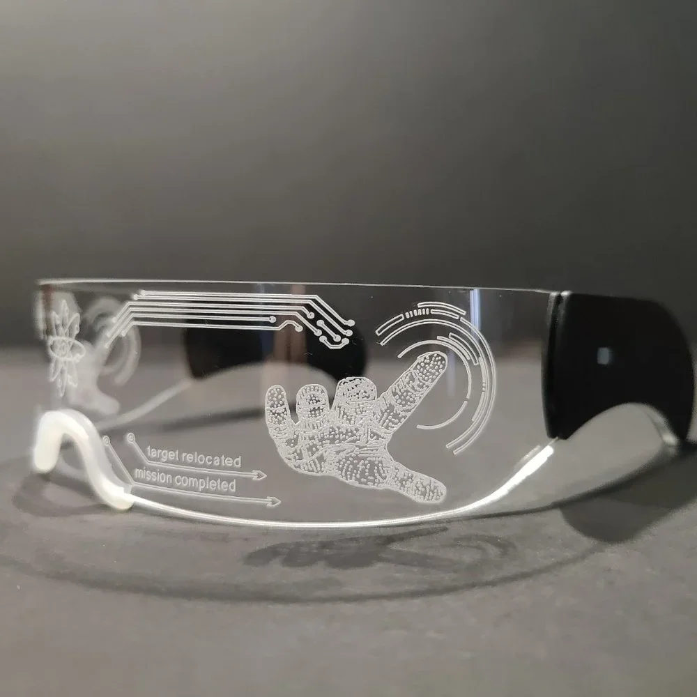 Cyberpunk LED Glasses | Futuristic Fashion Goggle | Rave Festival Accessories